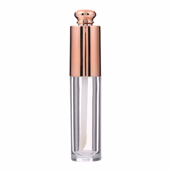 低 MOQ Amazon セールロゴ印刷 4.5 ミリリットルクリアスクエアプラスチックリップグロスチューブ空のボトル化粧品容器リップクリームボトルチューブ